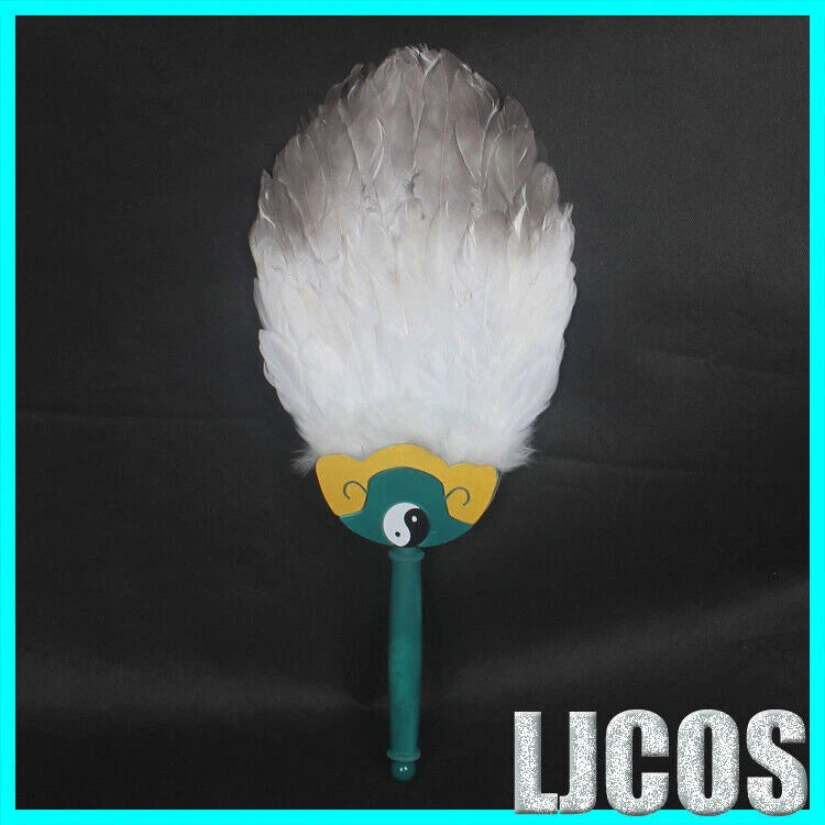Ya Boy Kongming! Zhuge Kongming Cosplay Feather Fan Hat Accessories Party Props 07FC0E-D4 - KOEEK