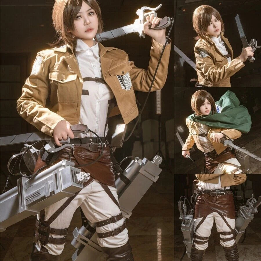 Attack on Titan Eren Jaeger Cosplay 3D Maneuver Gear DIY Kits 1:1 Wearable Props 07FC0E-D4 - KOEEK