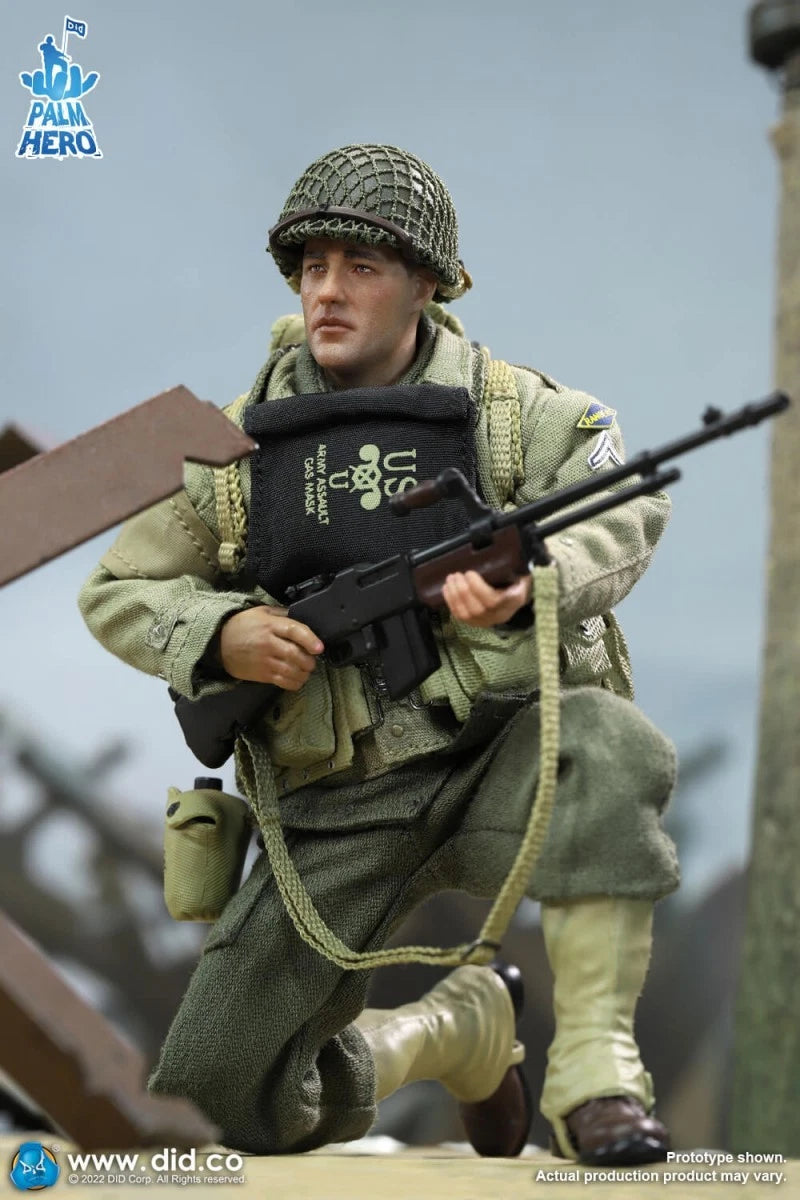 DID WWII US 2nd Ranger Battalion Private First Class Reiben 1/12 Action Figure DID - KOEEK