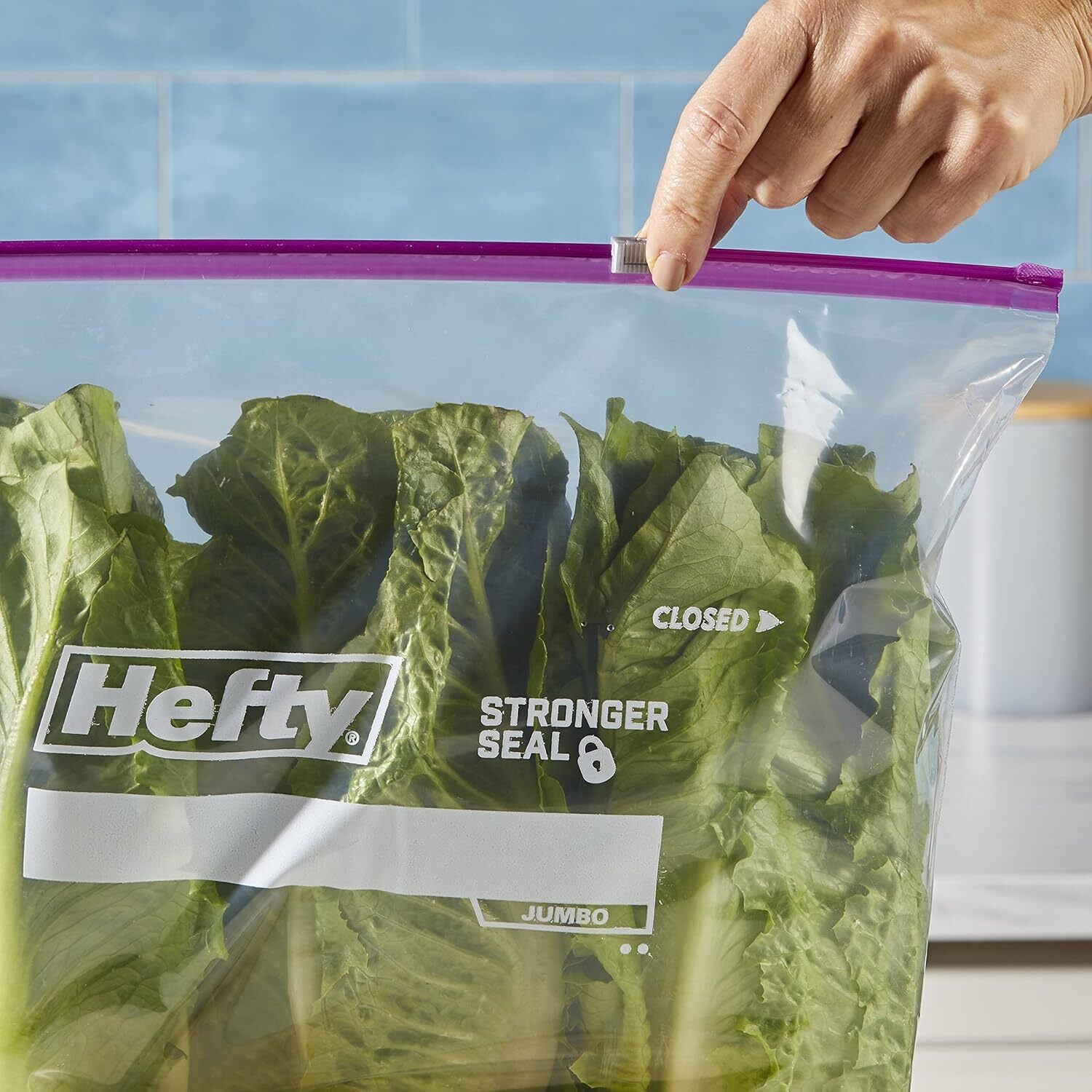 new Hefty Slider Jumbo Storage Bags, 2.5 Gallon Size, 12 - 12 Count, Clear HEFTY - KOEEK