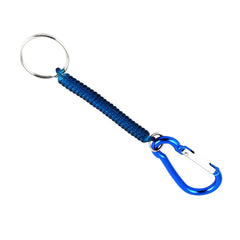 Keychain Spring Coil Elastic Cellphone Snap Hook Cord Retractable Rope Blue 07FC0E-D4 - KOEEK