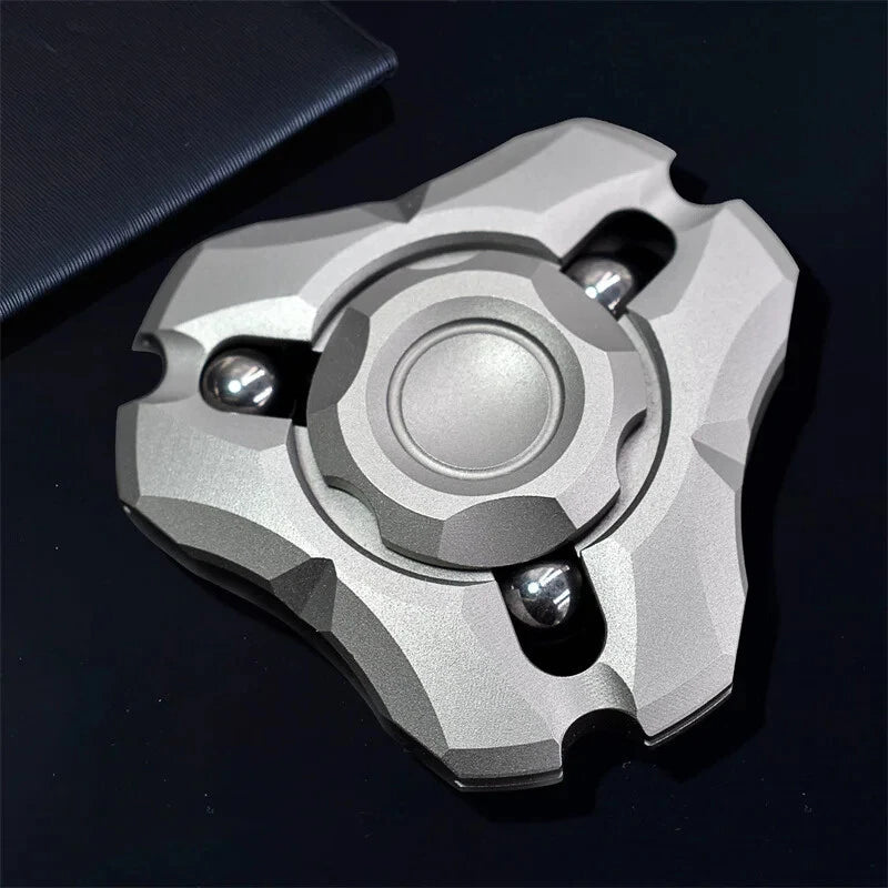 EDC Hand Spinner Adult Fidget Toys God Shield Stainless Steel Fidget Spinner Toy 07FC0E-D4 - KOEEK