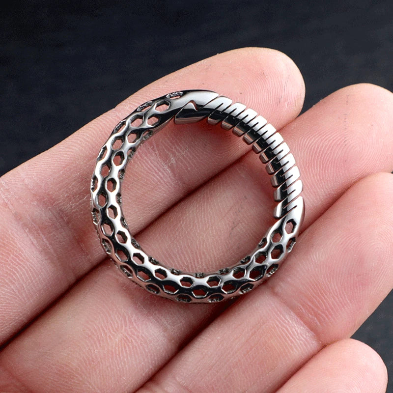 TC4 CNC Hollow-out Design Keychain Carabiner Ring Belt Waist Hanging Buckle EDC 07FC0E-D4 - KOEEK