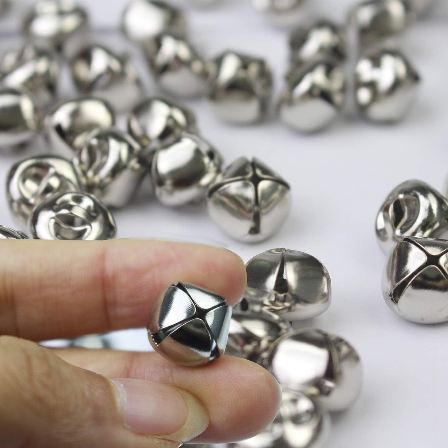 new Jingle Bells, 300 Pieces Inch Craft DIY Bells for Silver