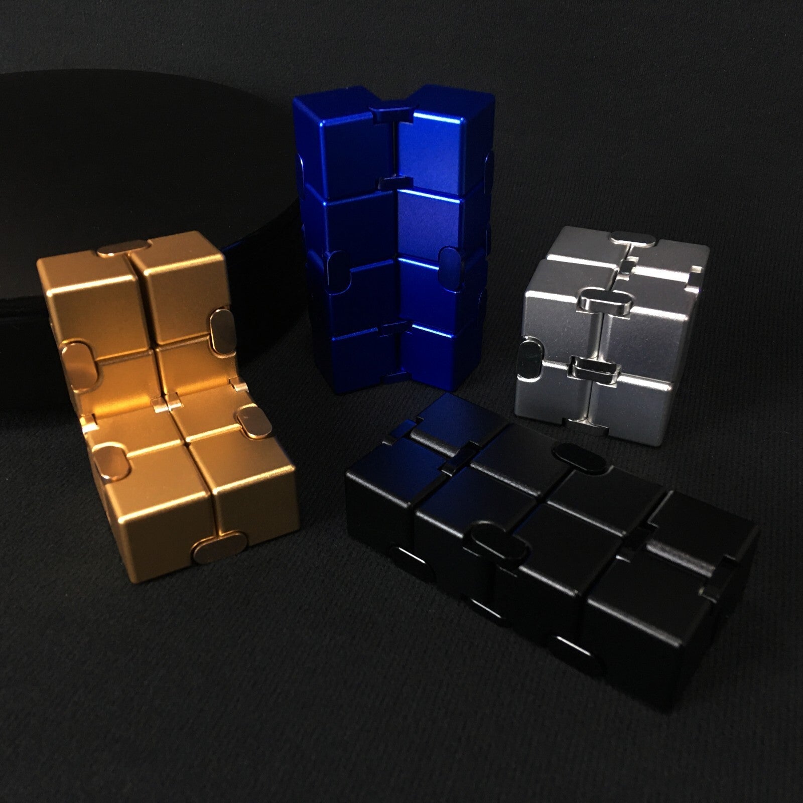Fidget Slider Metal Infinity Cube Fidget Spinners EDC Desk Toys Adult Gifts 07FC0E-D4 - KOEEK