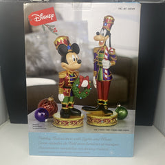 Disney Christmas Holiday Nutcrackers Micky House & Goofy Lights & Music Figures DISNEY - KOEEK