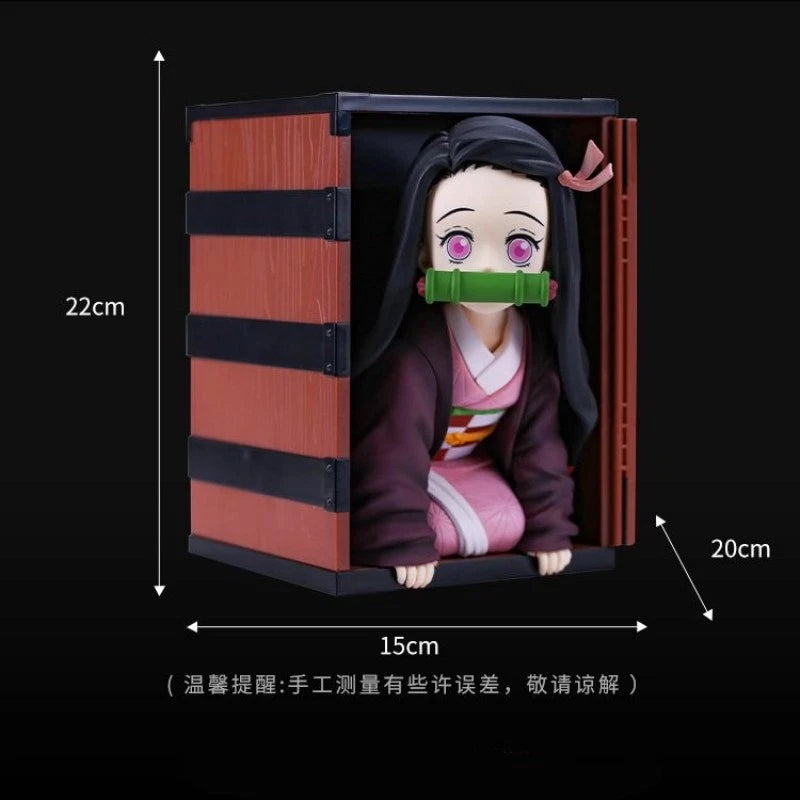 Anime Demon Slayer Kamado Nezuko PVC Figure Popcorn Bucket Decoration Model Toy 07FC0E-D4 - KOEEK