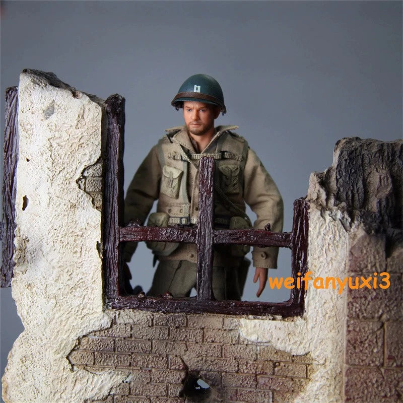 1/12 Resin Statue Base Ruins Walls Scene Figure Model Toy for 6'' Action Figures 07FC0E-D4 - KOEEK