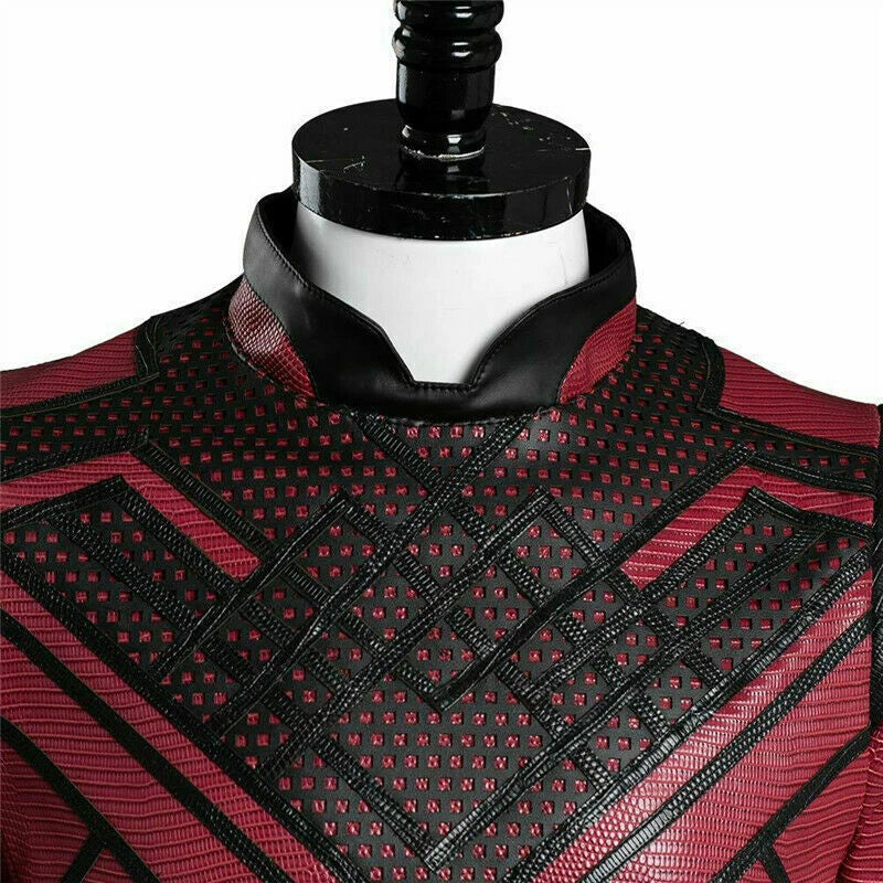 Shang-Chi and the Legend of the Ten Rings PU Leather Cosplay Costume Jacket Coat 07FC0E-D4 - KOEEK