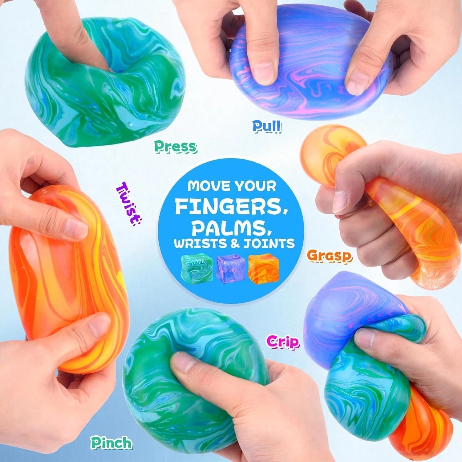 2PCS Soft Stress-Relieving Toys and Anxiety Ca by Hyperactivity Disorder！ 07FC0E-D4 - KOEEK