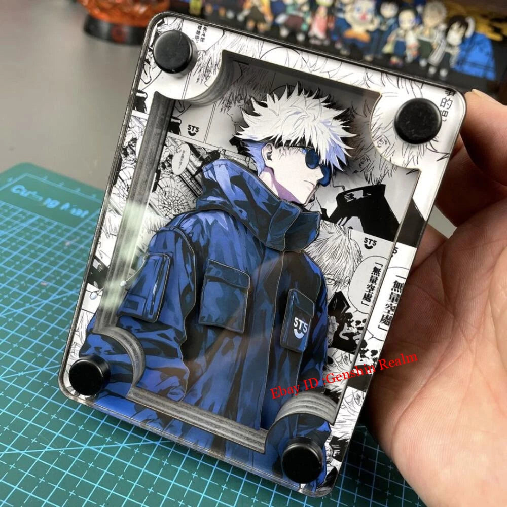 Anime Jujutsu Kaisen Gojo Satoru Acrylic Brick 3D Card Collection Decor Gift 07FC0E-D4 - KOEEK