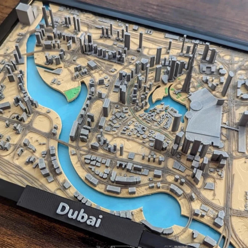 City Skyline/City Model 3D Printed Dubai/Vancouver/Melbourne/London/USA 07FC0E-D4 - KOEEK