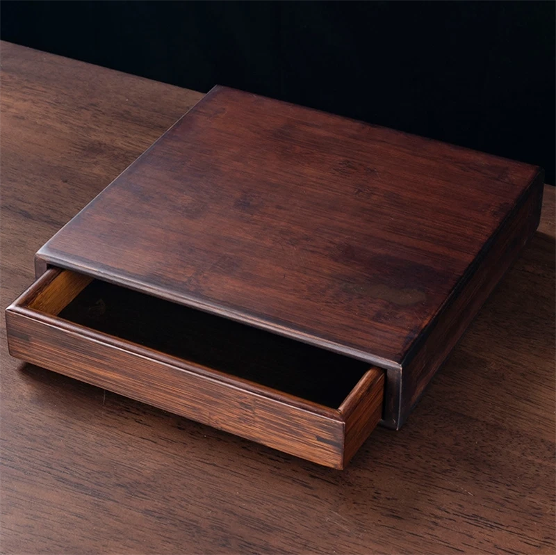 China Pu'er Tea Cake Tea Storage Box Drawer Bamboo Box One/Two Layer Gift 07FC0E-D4 - KOEEK