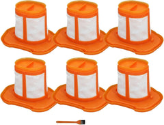 6-pack replacement filter cartridges  Suitable for handheld vacuum cleanermodels 07FC0E-D4 - KOEEK