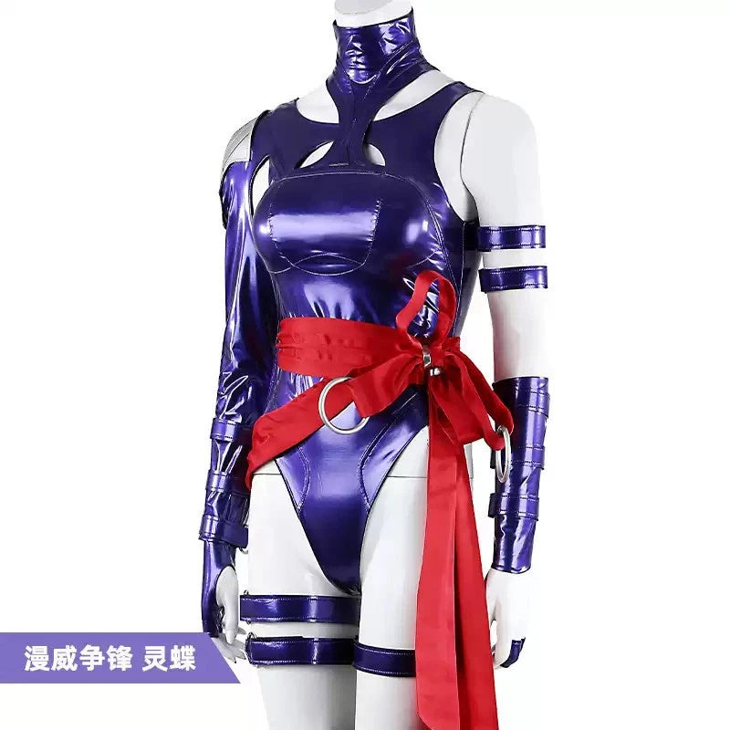 Game Marvel Rivals Psylocke Jumpsuits Outfit Cosplay Costume Bodysuit Halloween 07FC0E-D4 - KOEEK