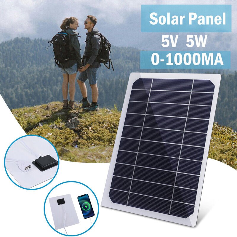 ny Solar Panel Portable PV Power Bank Outdoor Camping Vandring USB Telefonlader