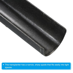 14" Transplanting Shovel Long Narrow Blade Drain Spade Digging Shovel Black 07FC0E-D4 - KOEEK