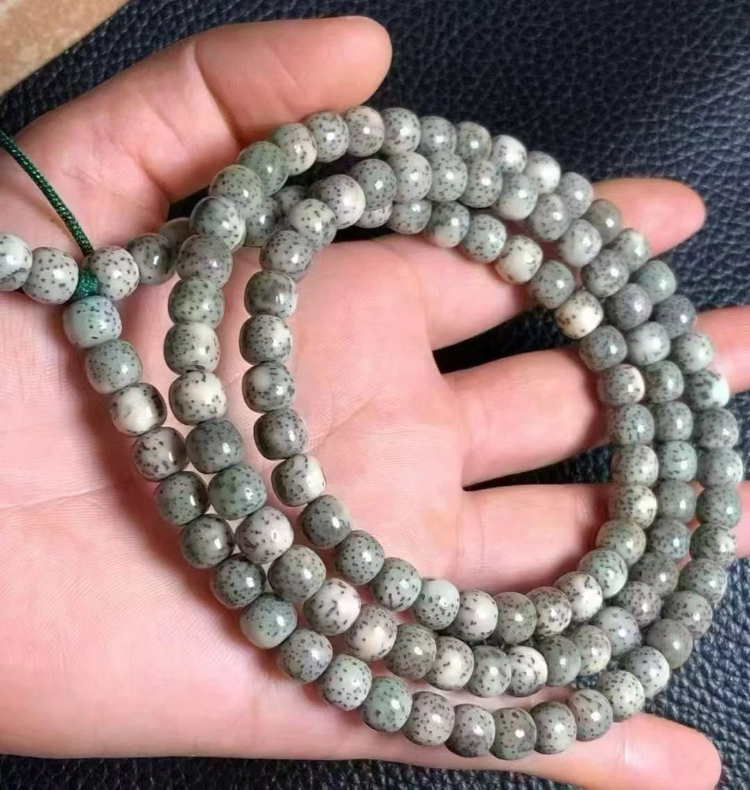 108 Beads Mala Necklace 8×9mm Star & Moon Bodhi Prayer  ecology HaiNan 07FC0E-D4 - KOEEK