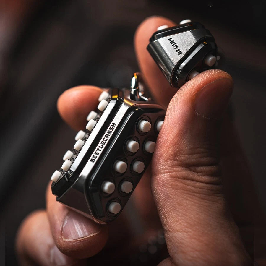 Fidget Slider LAUTIE EDC Beetle Crash Metal Push Pop Bubble Stress Relieve Toy 07FC0E-D4 - KOEEK