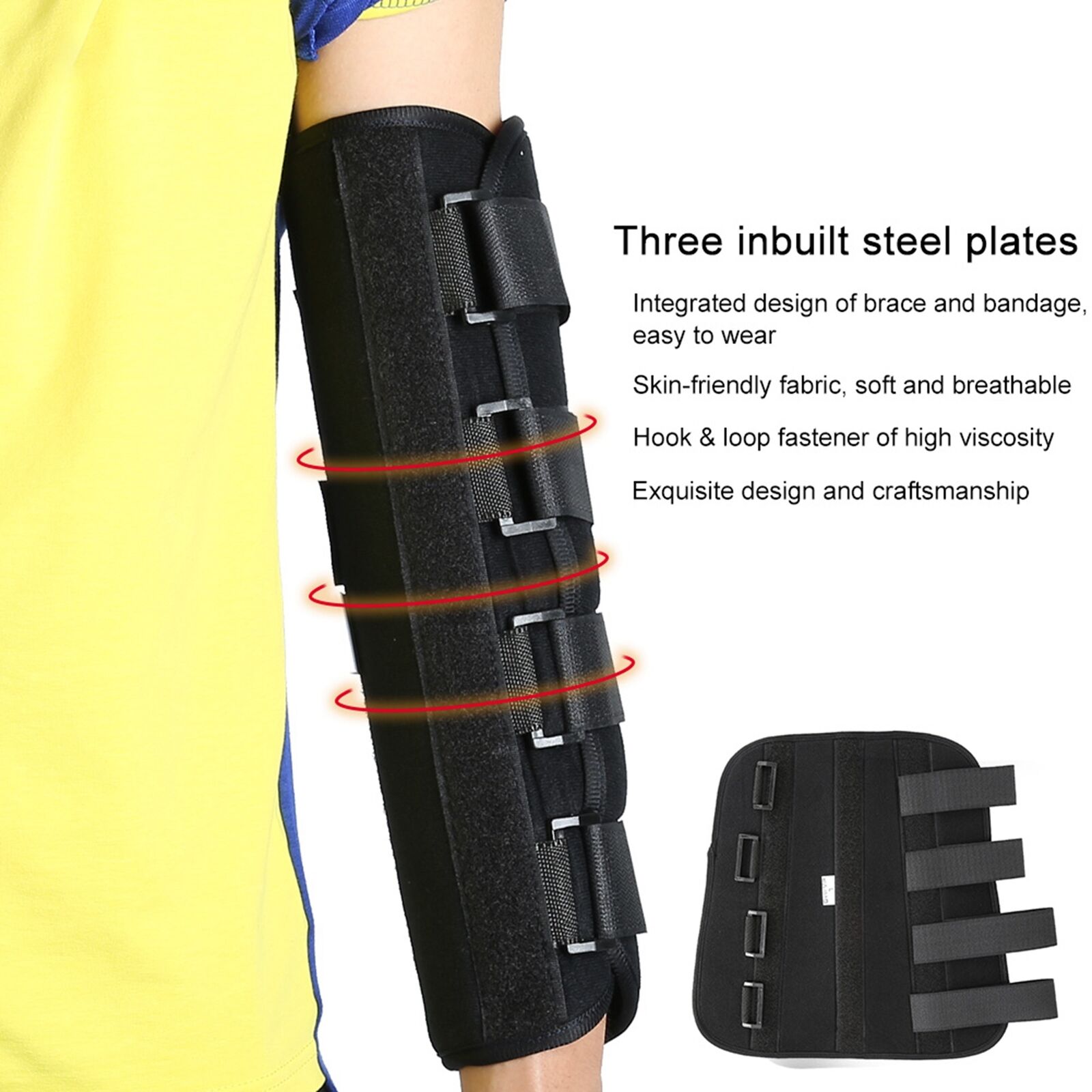 new Elbow Splint Brace Immobilizer Stabilizer Support Cubital Tunnel Syndrome HGF koeek - KOEEK