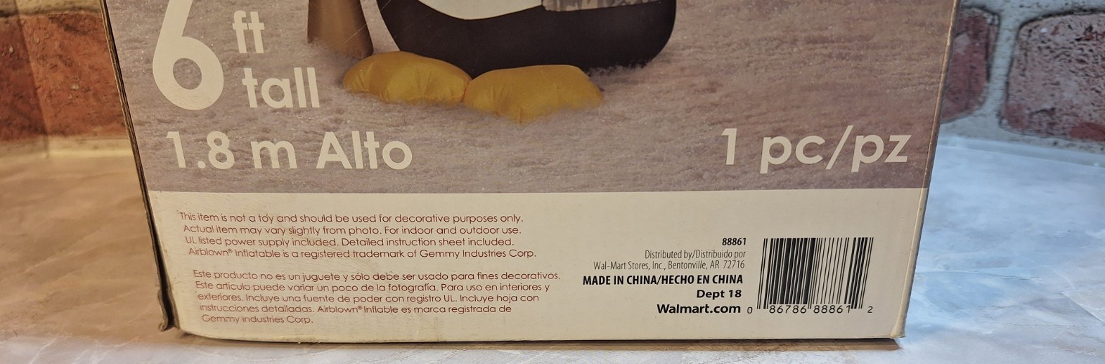 Gemmy 6ft Hunting Penguin Airblown Inflatable LED LIGHTS Christmas Decor Yard GEMMY - KOEEK