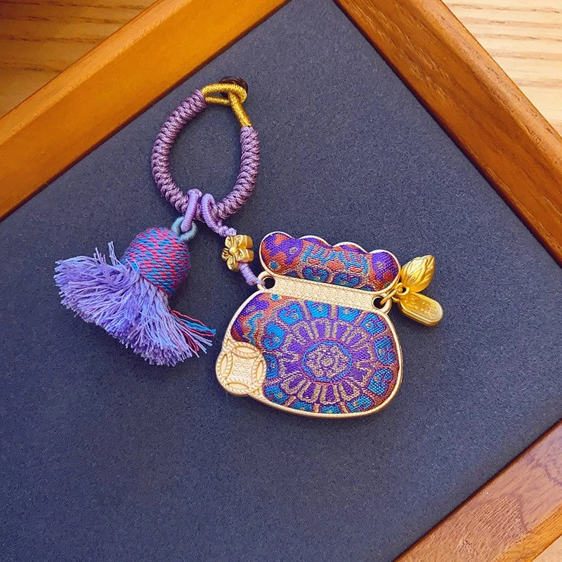 Song Jin Gourd Pendant/bag Hanging/car Hanging Double-Sided Maneki Neko Pendant 07FC0E-D4 - KOEEK
