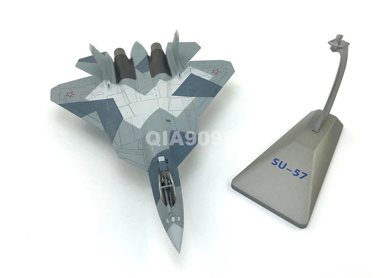 1/72 Scale Russian Sukhoi Su-57 Stealth Fighter Aircraft Diecast Metal Model 07FC0E-D4 - KOEEK