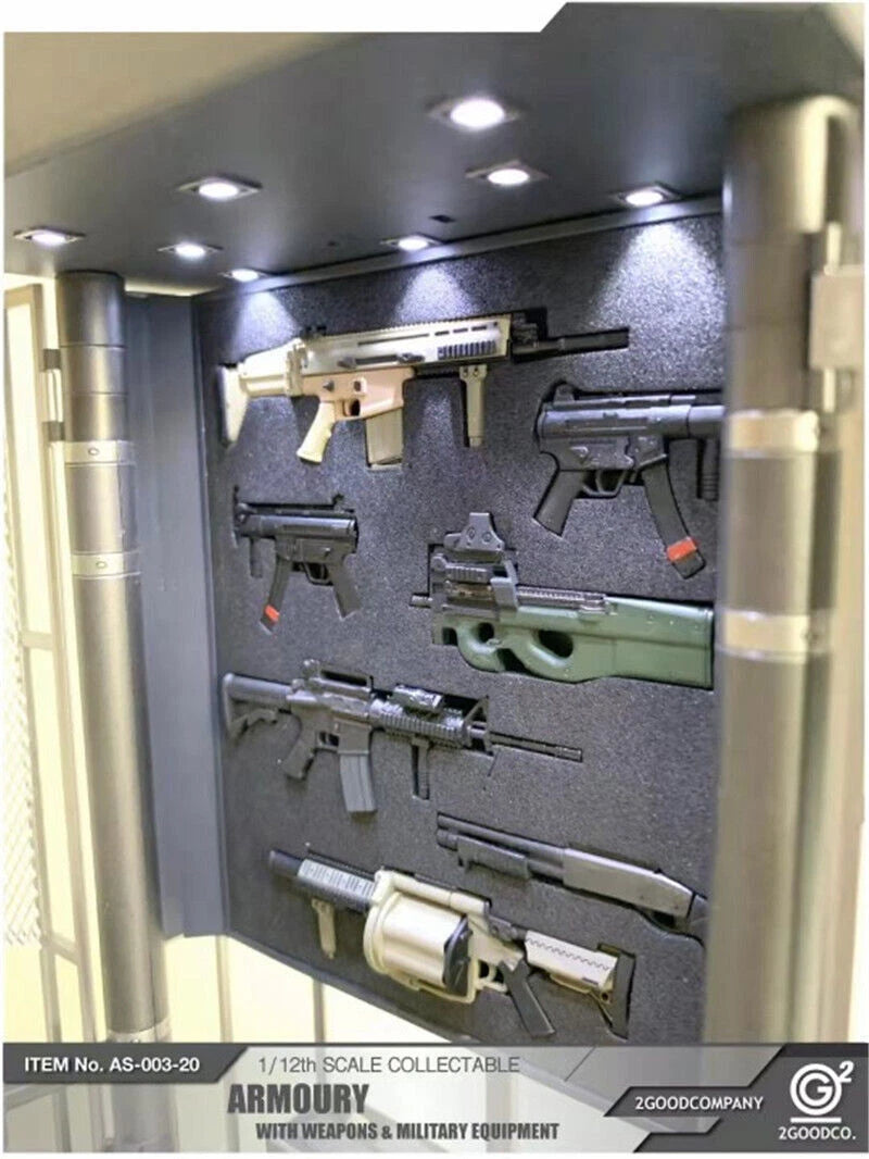 2GOODCO 1/12 Action Figure Armoury With Cos Weapons & Military Equipment Props 07FC0E-D4 - KOEEK