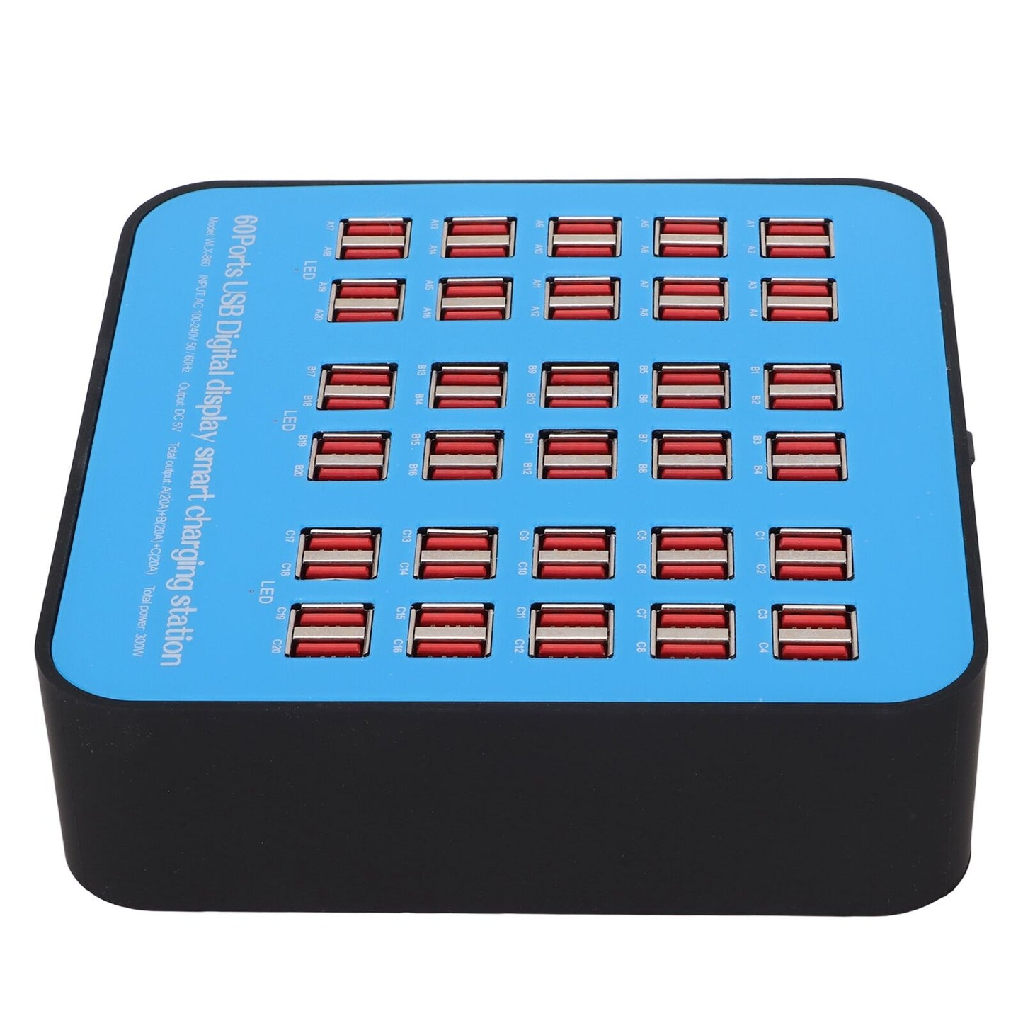 new 60 Ports Desktop Charger Universal Multi Ports Charging Station For Tablets For koeek - KOEEK