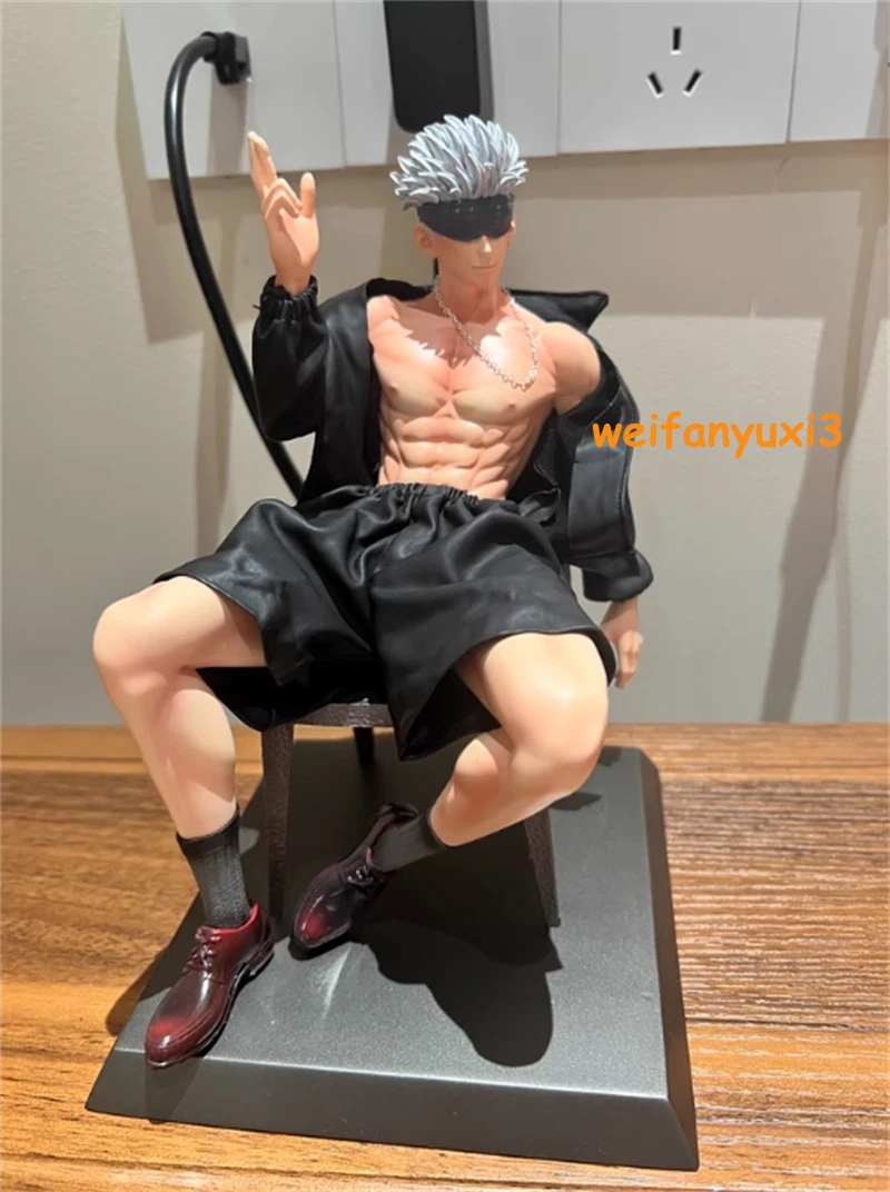 1/6 Jujutsu Kaisen Gojo Satoru Figure Gk Statue Collectible Model W/two Heads 07FC0E-D4 - KOEEK