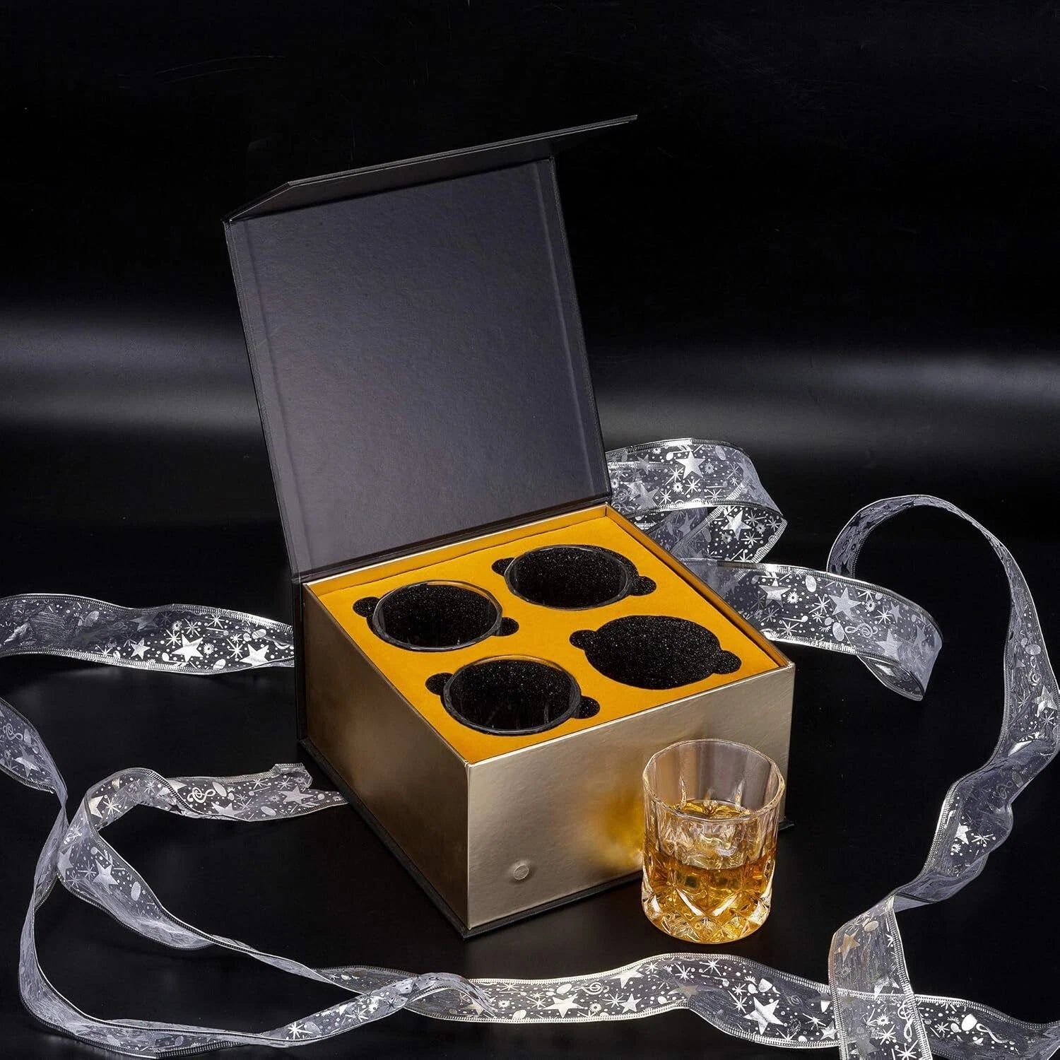 10 oz Ice Glasses for Scotch, Spirits and Cocktails - Set of 4 07FC0E-D4 - KOEEK