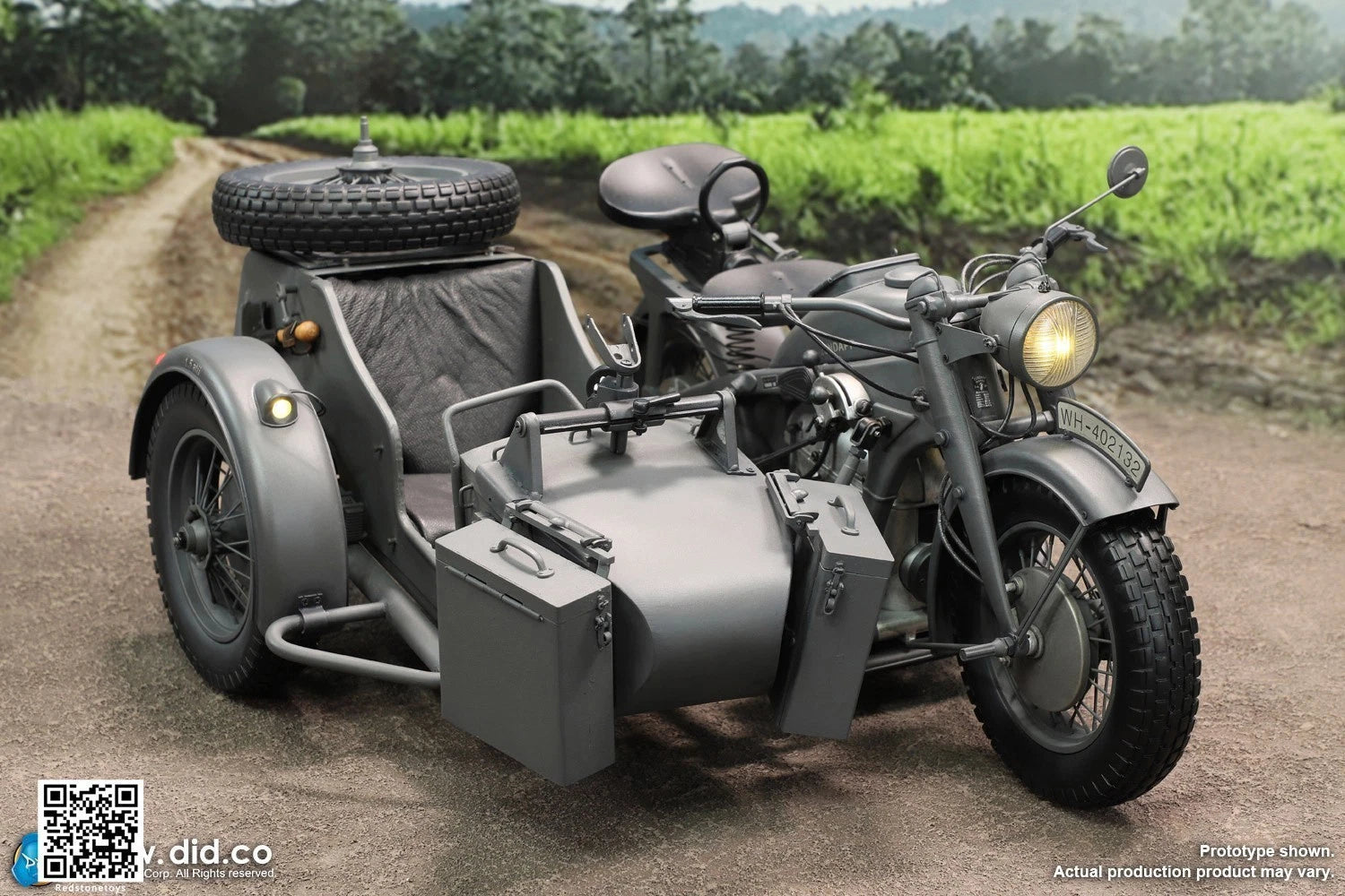 DID Motor Tricycle Motorcycle Model For 1/6 Action Figure Collection Gray Ver. DID - KOEEK