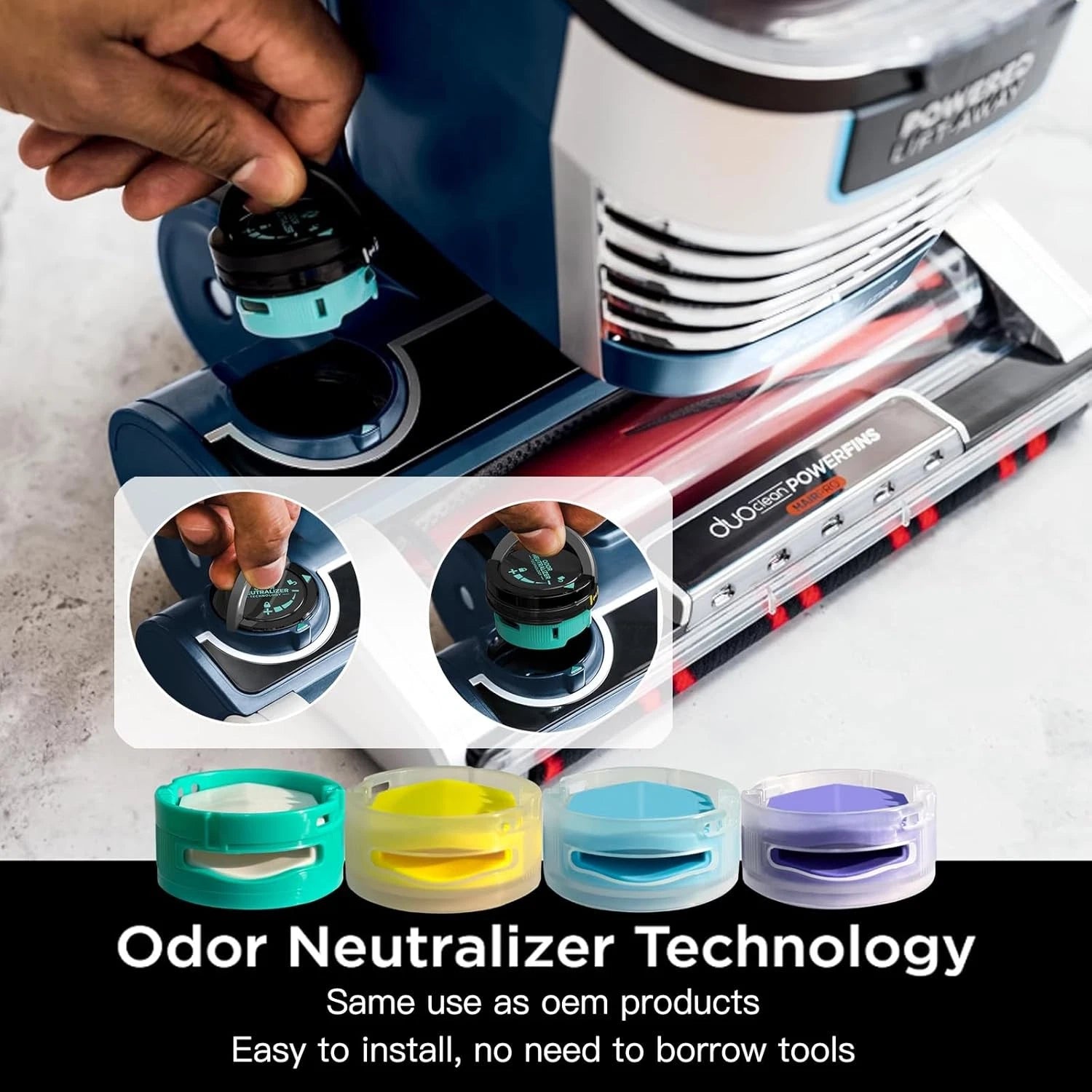 Deodorant replacement filter cartridgesuitable forupright vacuumcleaners9-pack. 07FC0E-D4 - KOEEK