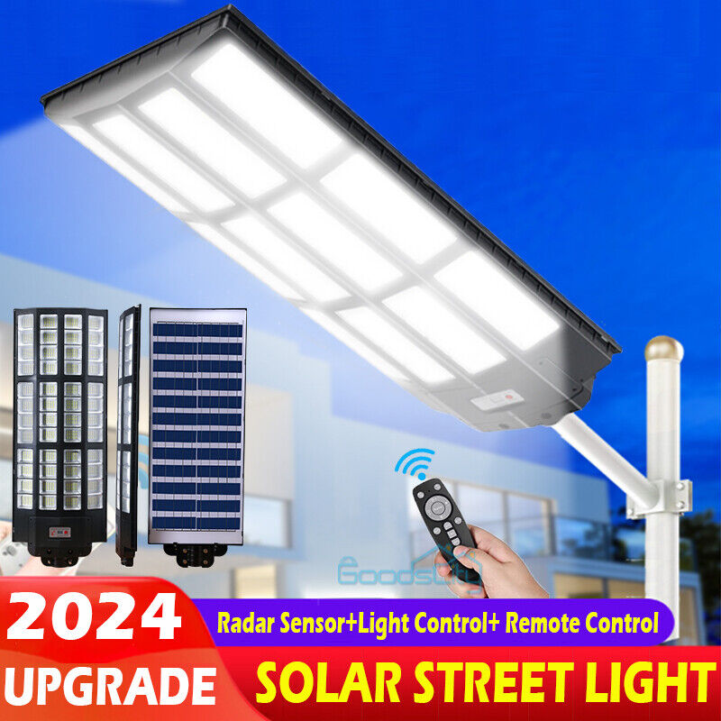 nye kommercielle Solar Street Lights Outdoor Dusk to Dawn Super Bright 1680 LED-lampe