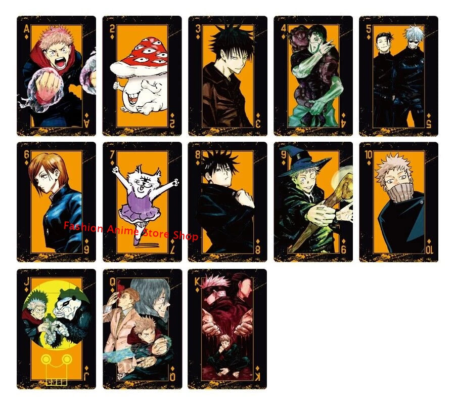 Jujutsu Kaisen Game Playing Cards Cosplay Poker Cards Table Game Cards Gift 07FC0E-D4 - KOEEK