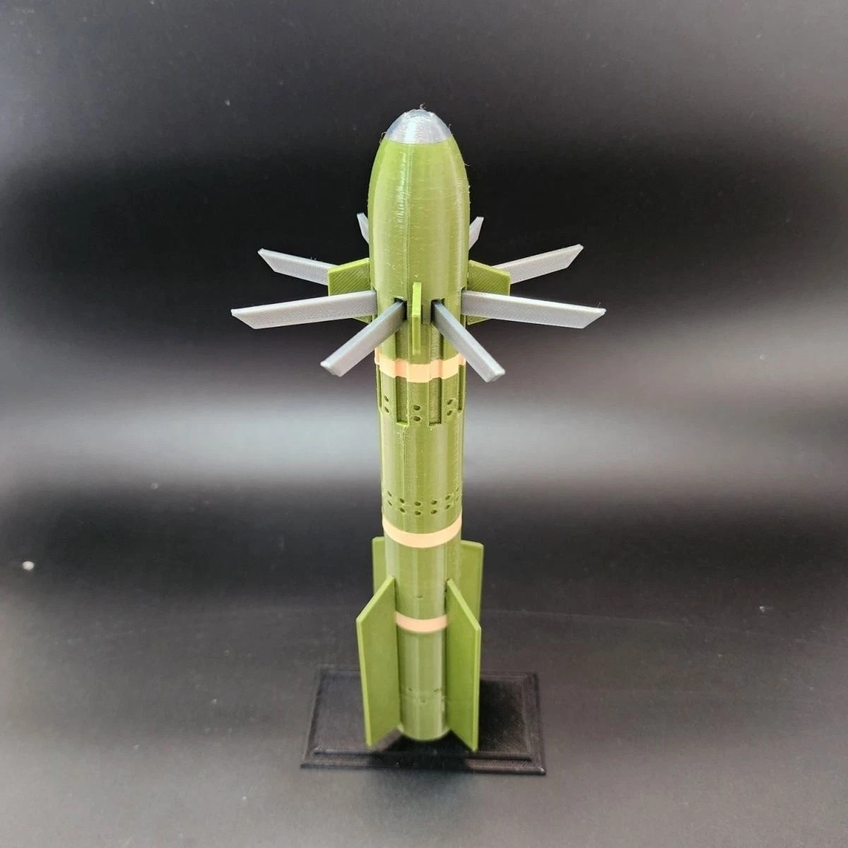 1/18 Hellfire R9X Blade Missile 35cm 3D Printed Finished Model Display 07FC0E-D4 - KOEEK