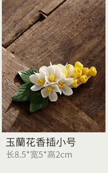 Handmade Ceramic Incense Holder Stick Incense Burner Tea Room Japanese Style 07FC0E-D4 - KOEEK
