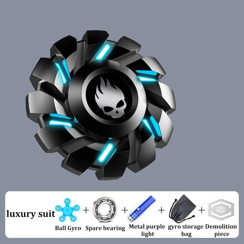 EDC Toy Metal Luminous Fidget Spinner Toys Adults Antistress Hand Spinner Toys 07FC0E-D4 - KOEEK