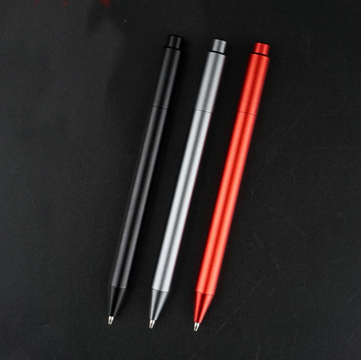 EDC Aluminium Alloy Press Ballpoint Pen Signature Pen Pocket Office Writing Pen EDC - KOEEK
