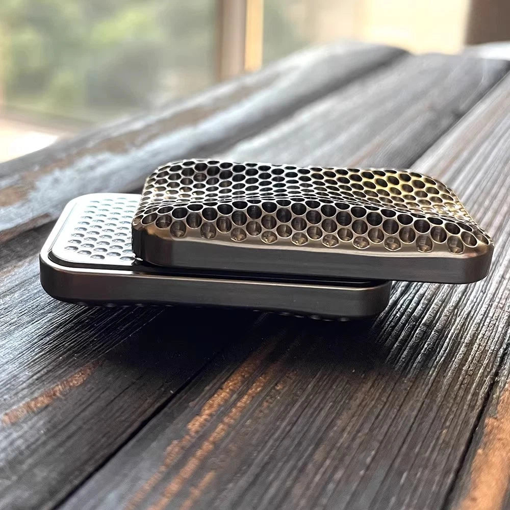 Coral Titanium Zirconium Unlimited Push Mechanical Haptic Slider Fidget Slider 07FC0E-D4 - KOEEK