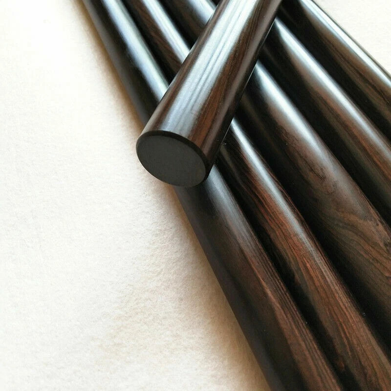 Ebony Wood Round Stick Lumber Shaft Weapon Defense Pen Beads Craft Prop 40/50CM 07FC0E-D4 - KOEEK
