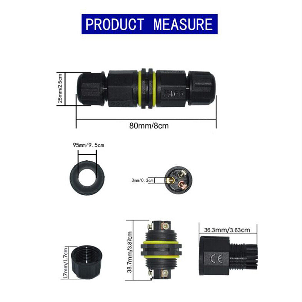 new LED Light Connector Pathway Lights Connector Cable Gland Connector koeek - KOEEK