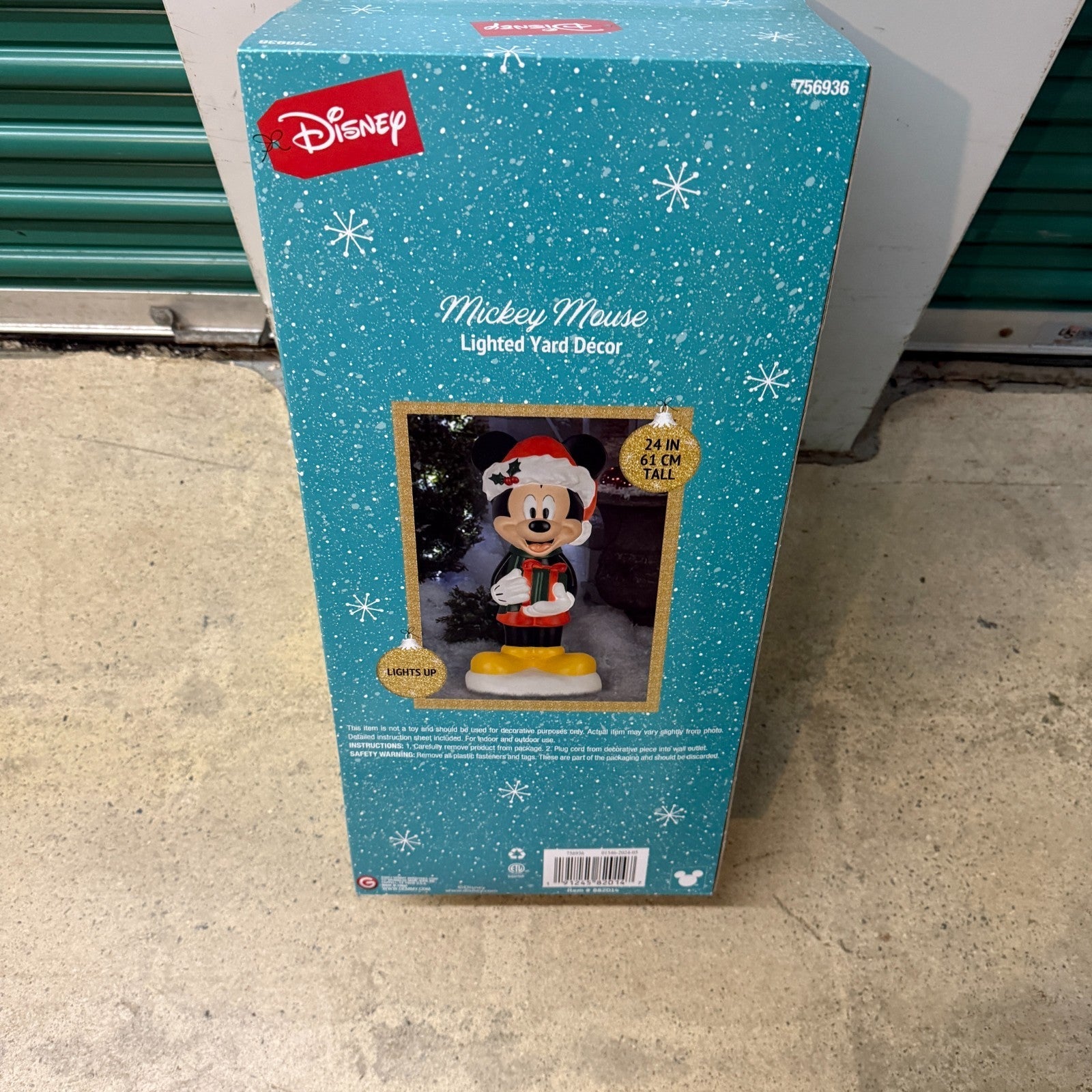Disney Mickey Mouse Blow Mold Lighted Christmas Yard Decoration 2 FT Gemmy GEMMY - KOEEK