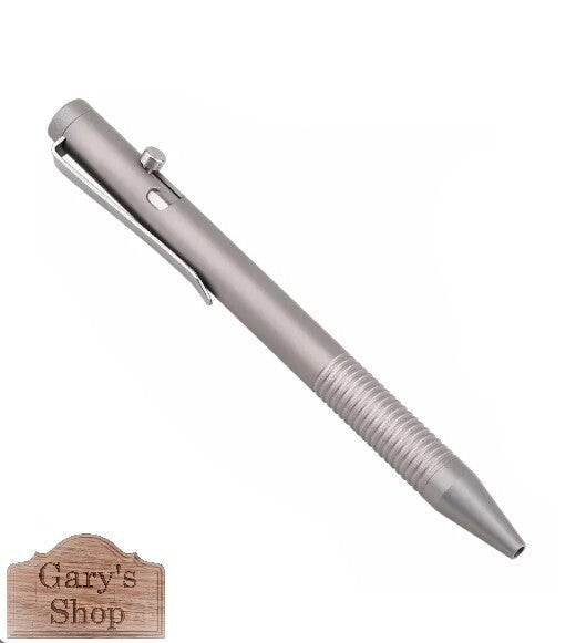 Titanium Bolt Action Pen Writing Office Ballpoint Pen Outdoor EDC Signature Pen 07FC0E-D4 - KOEEK
