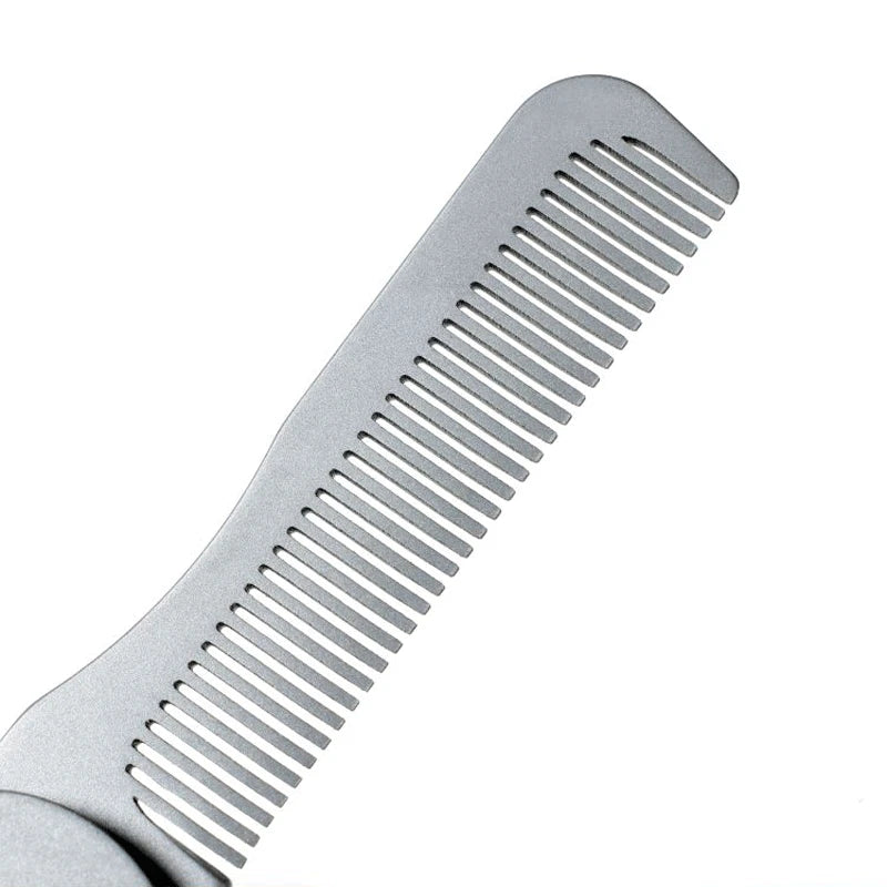 Hot Titanium Comb Folding for Beard Shaving Hair Style | EDC Pocket Carry gift 07FC0E-D4 - KOEEK