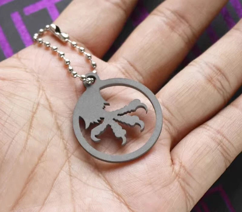 TC4 EDC Titanium Alloy Keychain Necklace PIN Pendant Backpack Decorative Tool 07FC0E-D4 - KOEEK