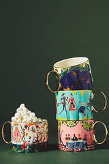 Anthropologie Pauline de Roussy de Sales Christmas  Mug ANTHROPOLOGIE - KOEEK