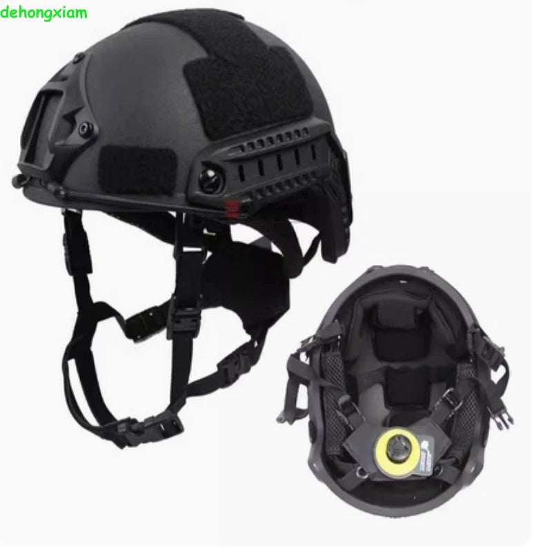 FAST Green Black Level Bulletproof UHMWPE BALLISTIC Tactical Helmet 07FC0E-D4 - KOEEK