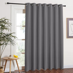 new NICETOWN Grey Blackout Patio Sliding Door 100"W x 84"L (Pack of 1), NICETOWN - KOEEK