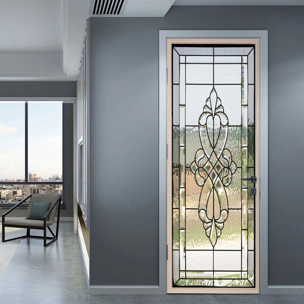 3D Sticker Imitation Glass Door Living Room Door Wall Mural Photo Home Decor 07FC0E-D4 - KOEEK
